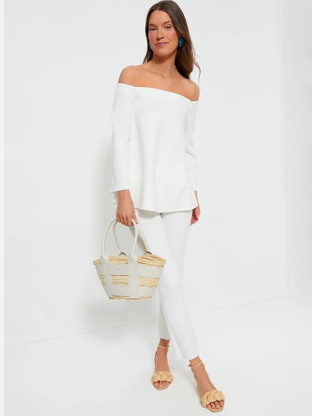 Tuckernuck White Miranda Off-the-Shoulder Top